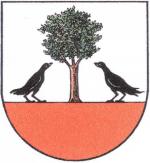 Znak obce Libštátu (kresba Karel Liška, 80. léta 20. stol.).