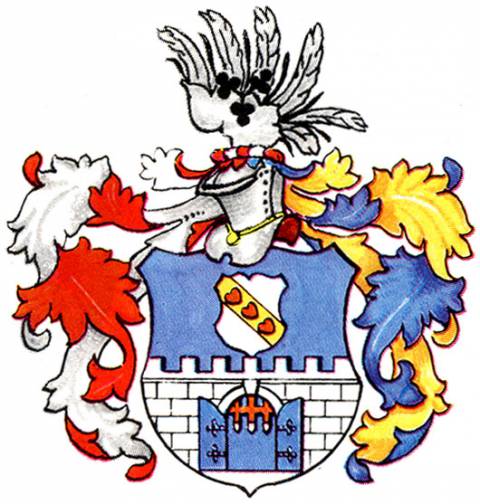 Znak města Jirkova z roku 1989 (kresba Karel Liška ).